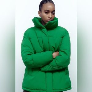 ZARA WATER AND WIND PROTECTION PUFFER COAT